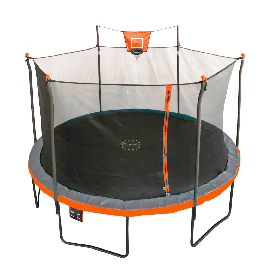 STEELFLEX 10FT Trampoline & Enclosure Combo – Safe Family Fun — close-up detail of design and finish