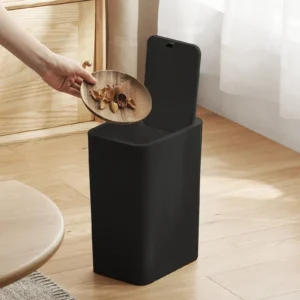 2 Pack Bathroom Trash Can Lid 3 Gal 12 L 2 7 Gal 10L Garbage Can Pop Up Lid Small Spaces Plastic Trash Can Slim Trash Bin Waste Basket Bathroom Rv Of
