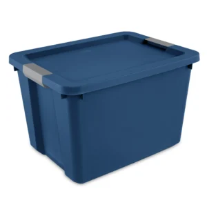 20 Gallon Latch Tote Plastic True Blue