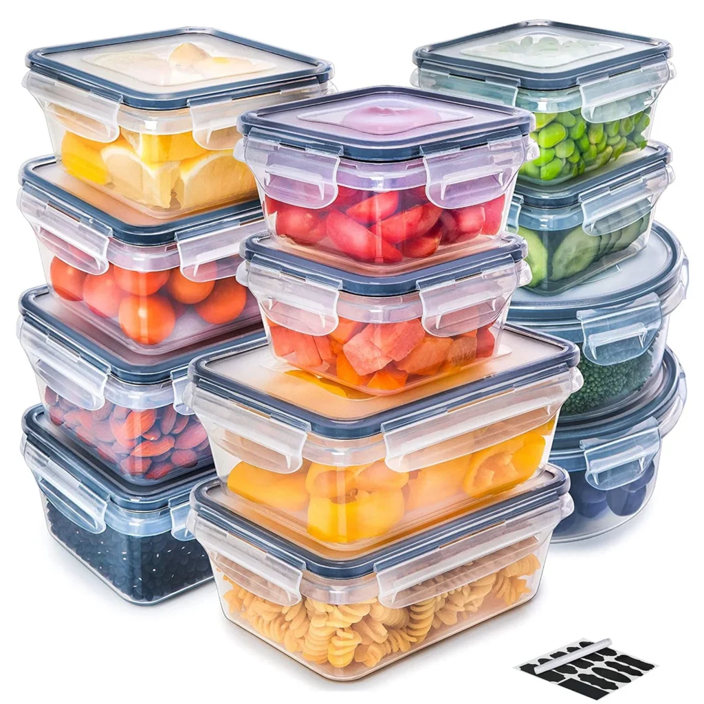 Premium Glass Food Storage Set, 20-Piece – Airtight Meal Prep Solution β alternate angle showing full product