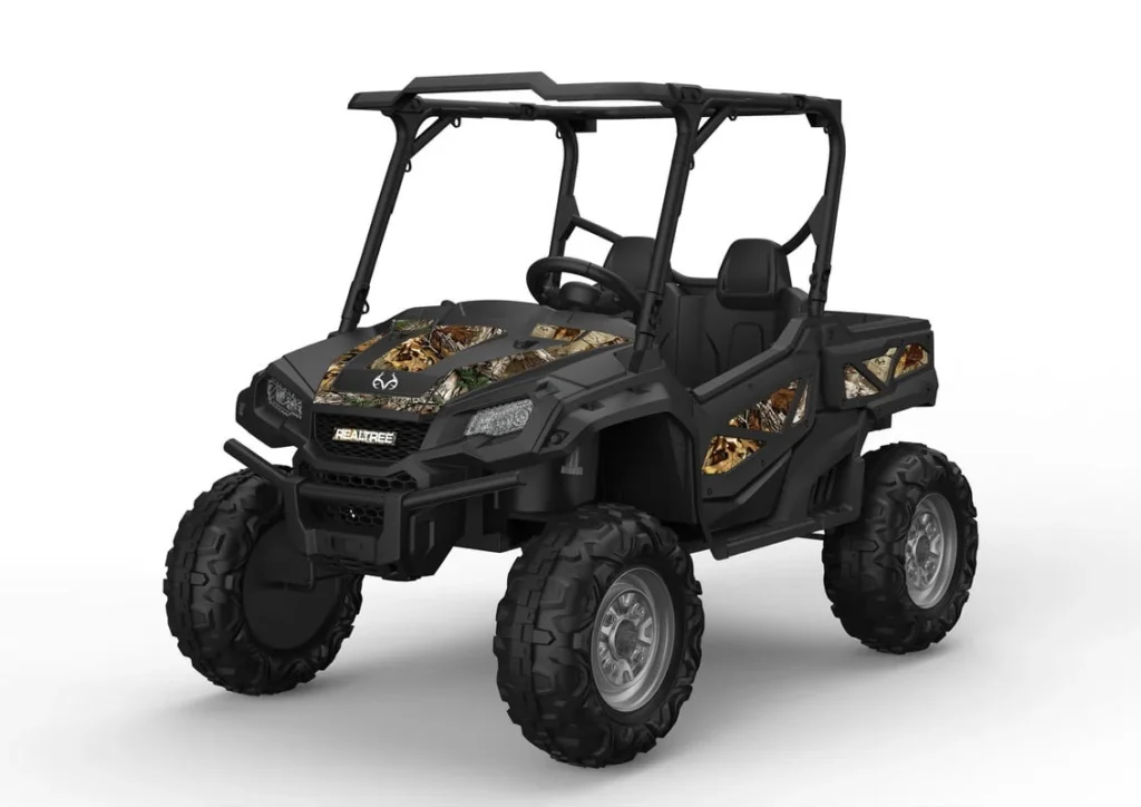 Realtree XD 24V UTV Battery Ride-on – Remote Control, 5 MPH Fun — alternate angle showing full product