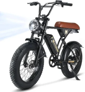 26 Electric Bike Adults Peak 500W Brushless Motor 40Miles 20MPH Commuting Electric Mountain Bike 360Wh Removable Battery 7 Speed 26 Tires Front Fork