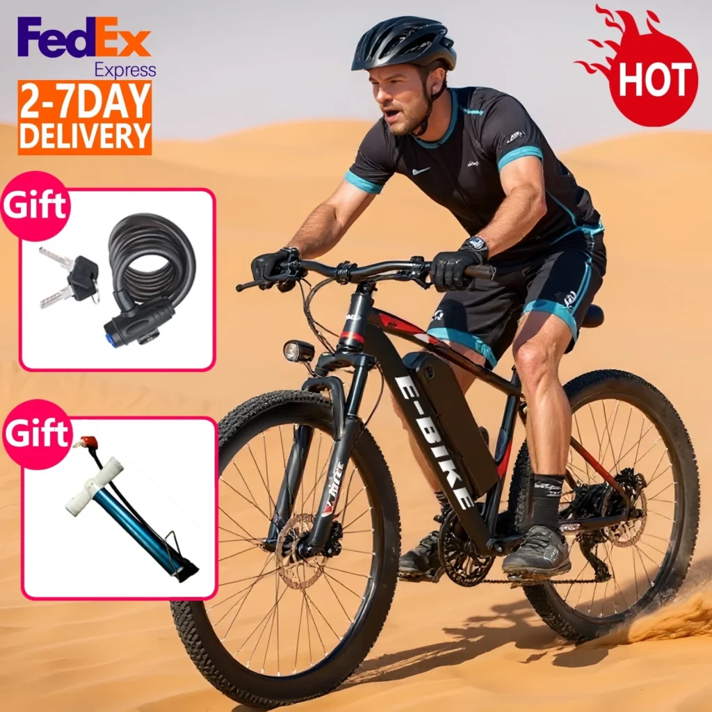 Peak 500W Electric Bike – Removable Battery, 7-Speed, 40-Mile Range β close-up detail of design and finish