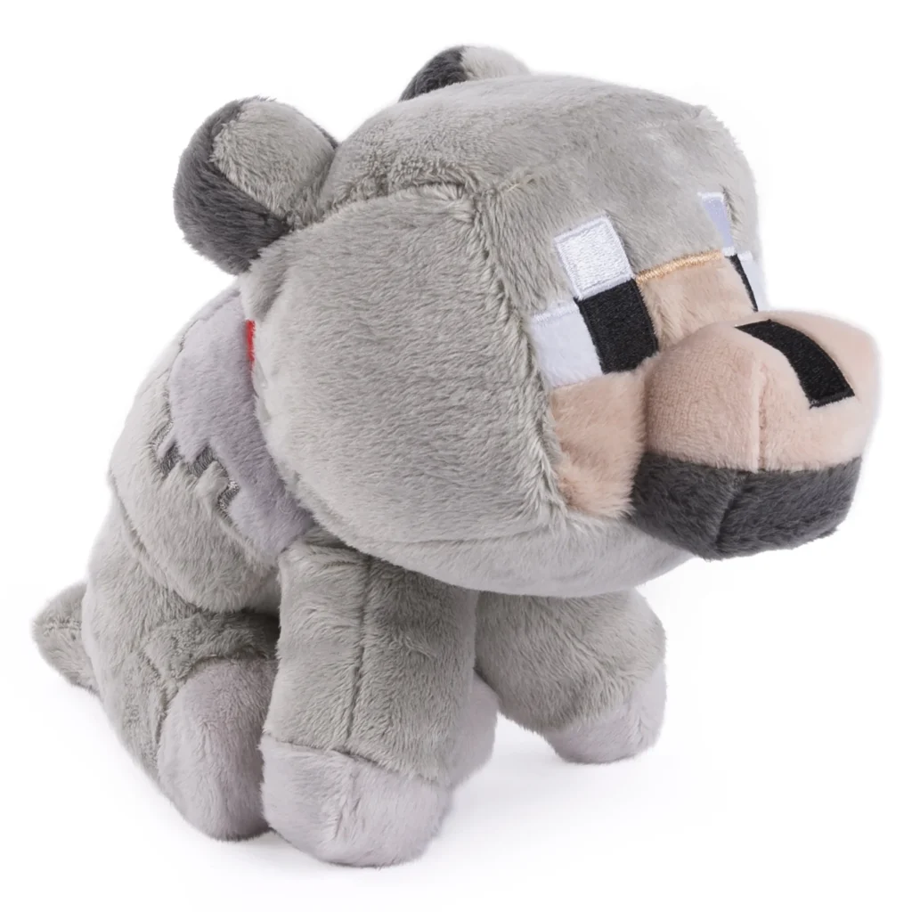 Minecraft 2-Pack Wolf Plush Set – Soft Collectible Figures — alternate angle showing full product