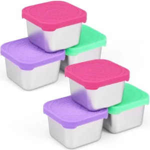 3 Pack Stainless Steel Snack Containers