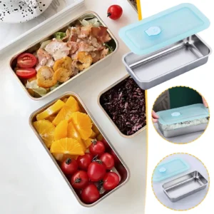 3 Pack Stainless Steel Snack Containers
