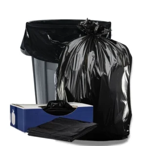 30 33 Gallon Trash Bags Heavy Duty 75 Cout 32 x39 Black Garbage Can Liners for Kitchen Lawn and Leaf Outdoor Storage