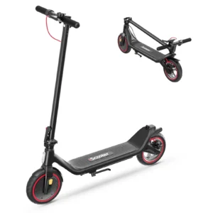 5TH WHEEL W18S 420W Motor Electric Scooter for Adults with Seat and Carry Basket 36V 20Miles Range 15 5Mph 12 Foldable E Scooter for Commuting
