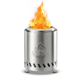 7 5 Tabletop Fire Pit Smokeless Portable Mini Fire Bowl Dual Fuel 304 Stainless Steel with Carry Bag for Outdoor