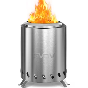7 5 Tabletop Fire Pit Smokeless Portable Mini Fire Bowl Dual Fuel 304 Stainless Steel with Carry Bag for Outdoor