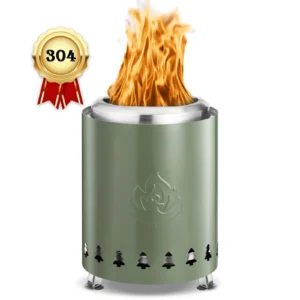 7 5 Tabletop Fire Pit Smokeless Portable Mini Fire Bowl Dual Fuel 304 Stainless Steel with Carry Bag for Outdoor