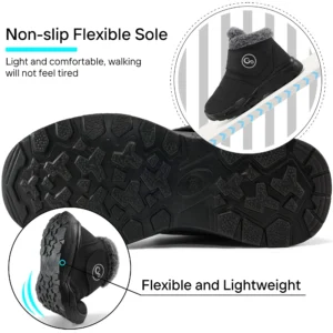 Ablanczoom Womens Warm Winter Snow Boots Waterproof And Non Slip Outdoor Shoes