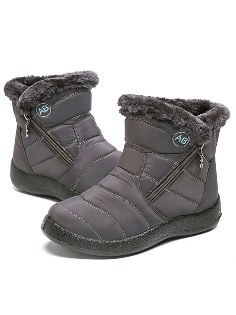 Ablanczoom Warm Waterproof Winter Snow Boots – Non-Slip Outdoor Ready — close-up detail of design and finish