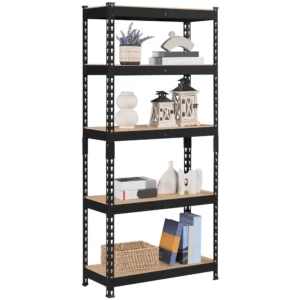 Alden Design 5 Shelf Boltless Adjustable Steel Storage Shelf Unit Blue Holds up to 330 lb Per Shelf