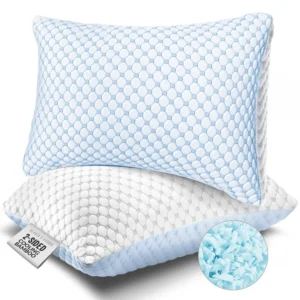 Allswell Side Sleeper Bed Pillow with HYGROCOTTON Temperature Regulating Cover Standard Queen