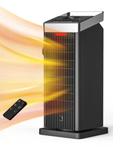 ALROCKET 1500W Ceramic Heater 90 Oscillating with Thermostat and Remote Control