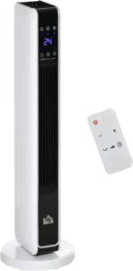 ALROCKET 1500W Ceramic Heater 90 Oscillating with Thermostat and Remote Control