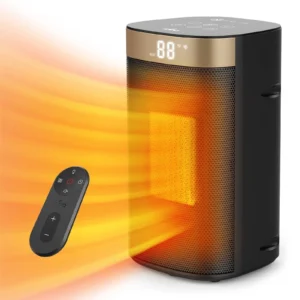 ALROCKET 1500W Tower Space Heater with Oscillation ECO thermostat for Indoor Bedroom Office Use