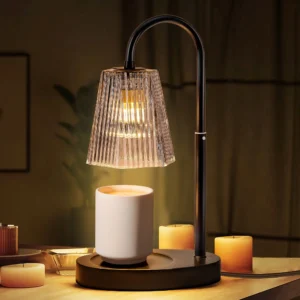 AOLIGO Candle Warmer Lamp Adjustable Wax Melt Warmer with Timer Safe Flameless Candle Heater for Home Office Gifts