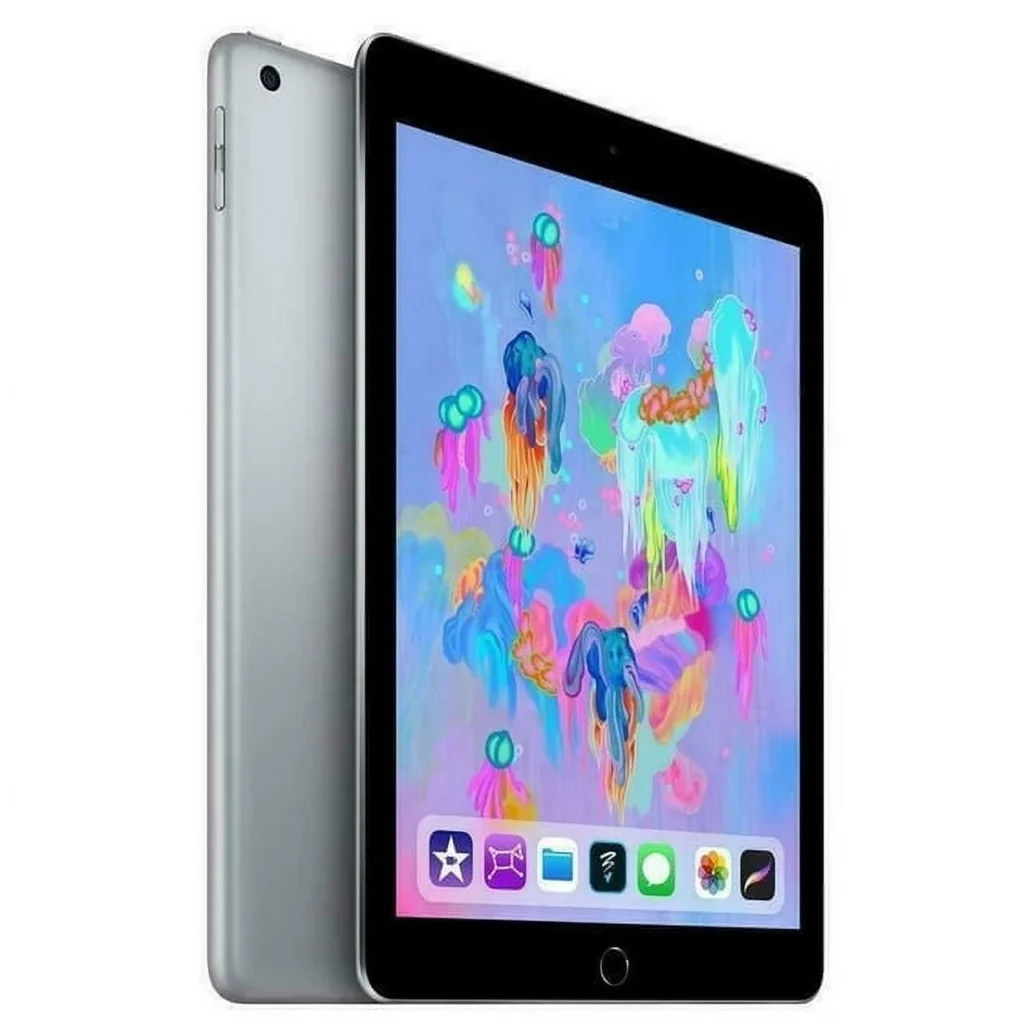 Apple iPad 6th Gen WiFi 32GB Tablet – Space Gray, Grade B — close-up detail of design and finish