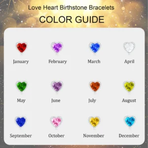 APSVO Birthstone Bracelets for Women Girls