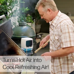Arctic Air Chill Zone Evaporative Air Cooler Portable Cooler with 4 Fan Speeds LED Night Light
