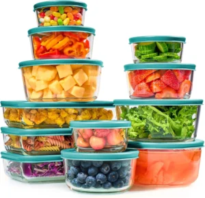 Asnews 24 Pcs Food Storage Containers With Lids, Reusable Meal Prep