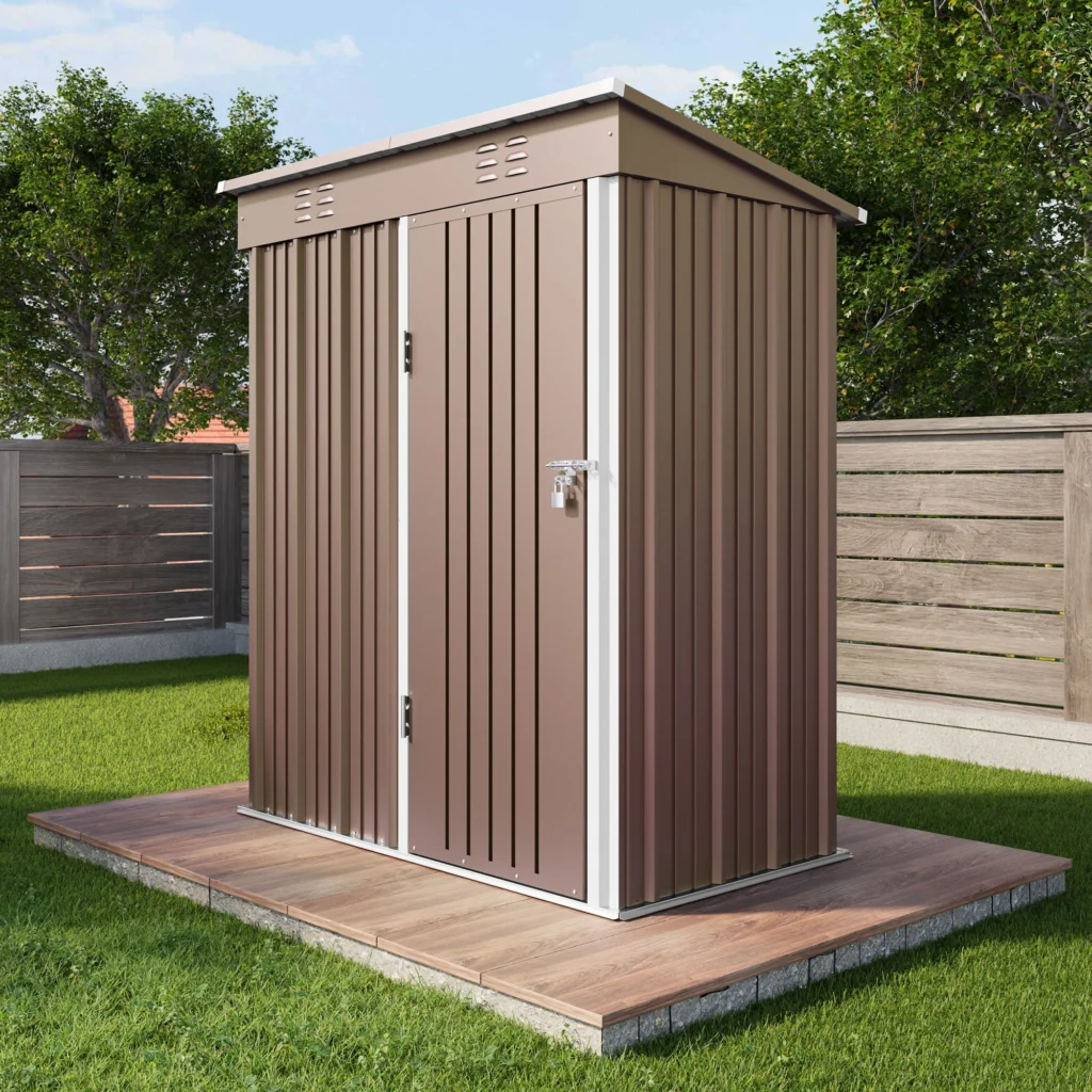 Asofer 5′ x 3′ Shed and Outdoor Storage Clearance with Lockable Door