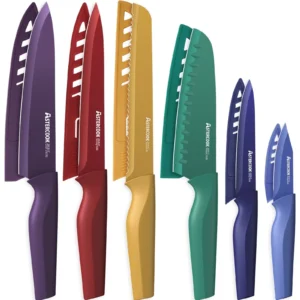 Astercook 17 Pieces Kitchen Knife Set