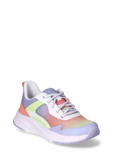 Athletic Works Little Girl Big Mesh Jogger Bungee Pull Sneakers