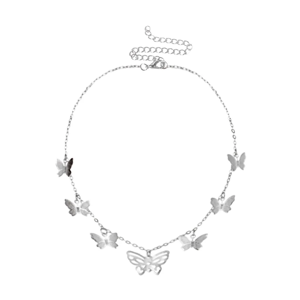 Awdenio Acrylic Color Clavicle Chain Necklace – Sweet, Vibrant Style β alternate angle showing full product