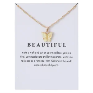 Awdenio Sweet Necklace Acrylic Color Clavicle Chain Necklace On Sale
