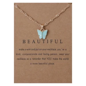 Awdenio Sweet Necklace Acrylic Color Clavicle Chain Necklace On Sale