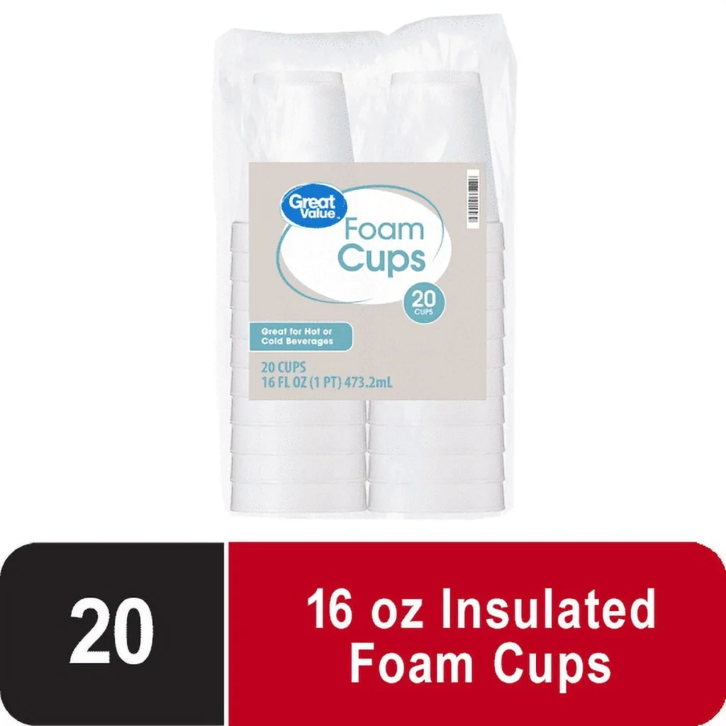 Baalaka Insulated Ripple Double Wall Disposable Paper Cups – 16oz, 50 Count Pack β alternate angle showing full product