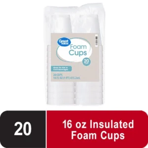 Baalaka Insulated Ripple Double Walled Disposable Paper Cups 16oz 50 Count