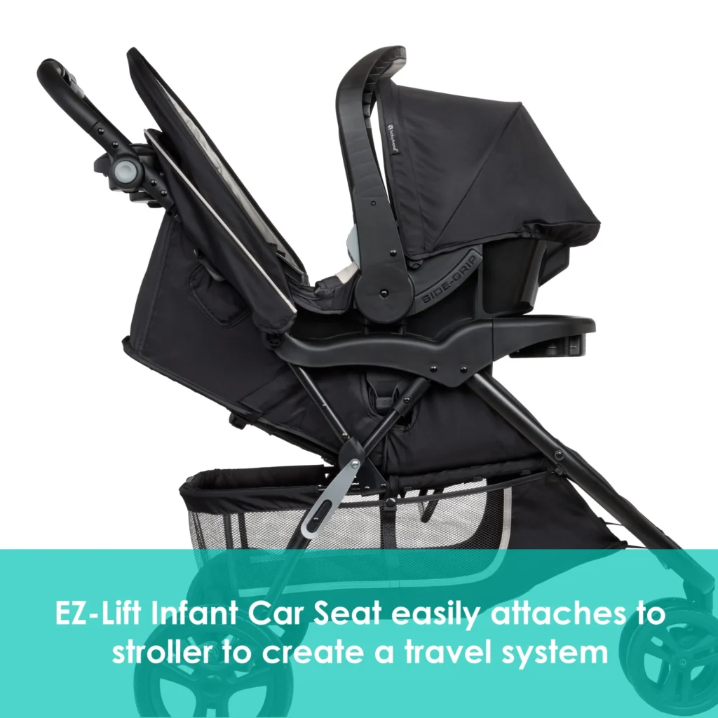 Baby Trend EZ Ride Stroller Travel System – Desert Tan β close-up detail of design and finish