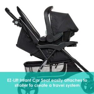 Baby Trend EZ Ride Stroller Travel System with EZ Lift Infant Car Seat Desert Tan
