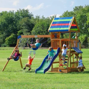 Backyard Discovery Tucson Cedar Wooden Swing Set