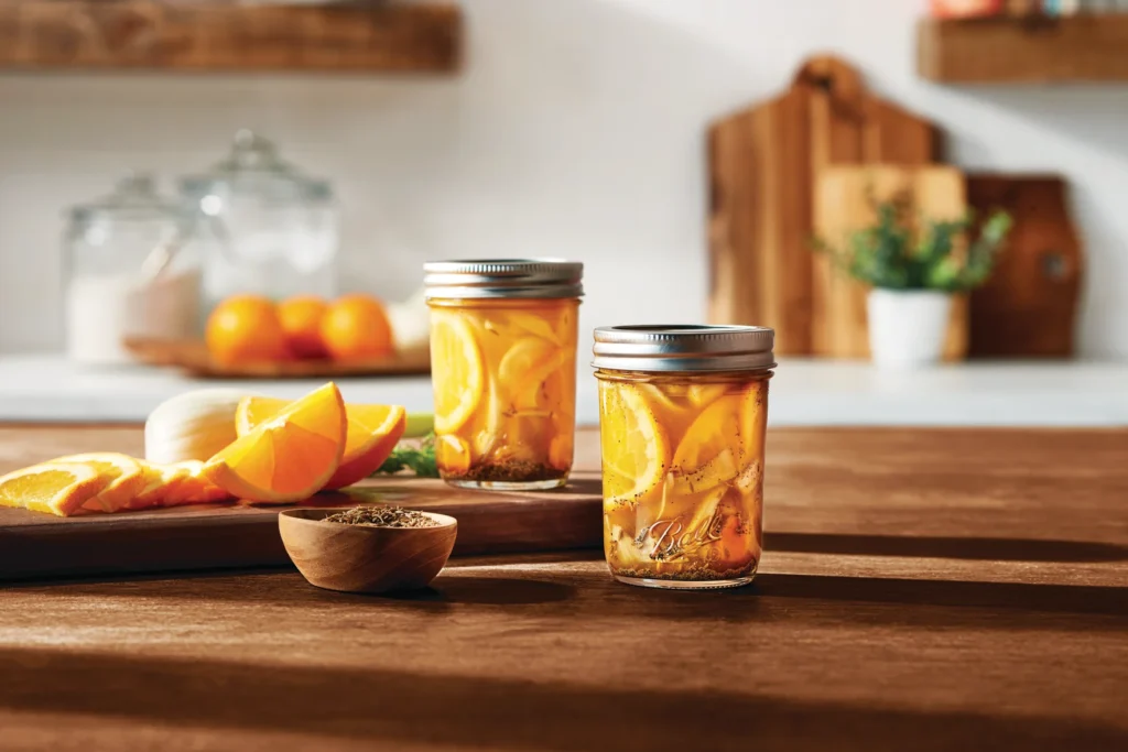 Ball 8 oz Mason Canning Jars – Versatile 24-Count Pack for Preserving — close-up detail of design and finish