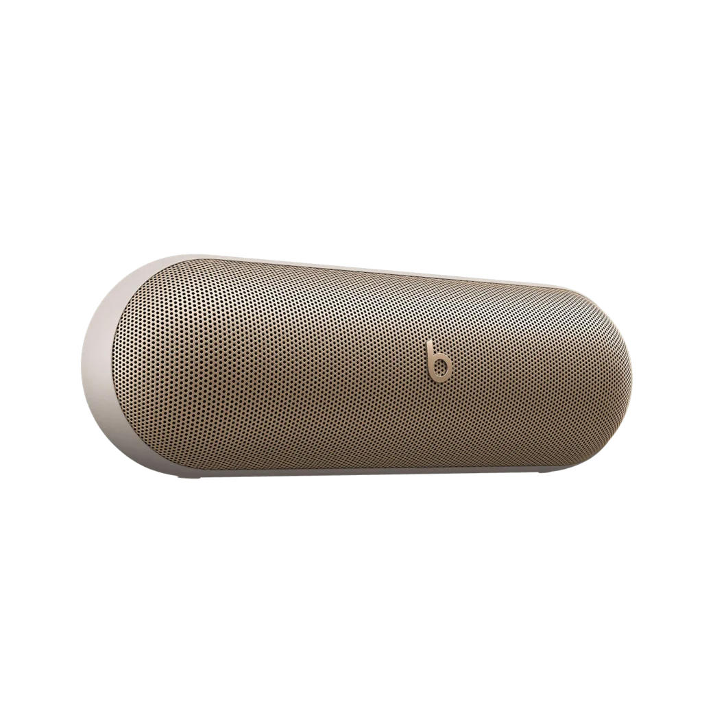 Beats Pill Portable Bluetooth Speaker – Navy Blue Bass — close-up detail of design and finish