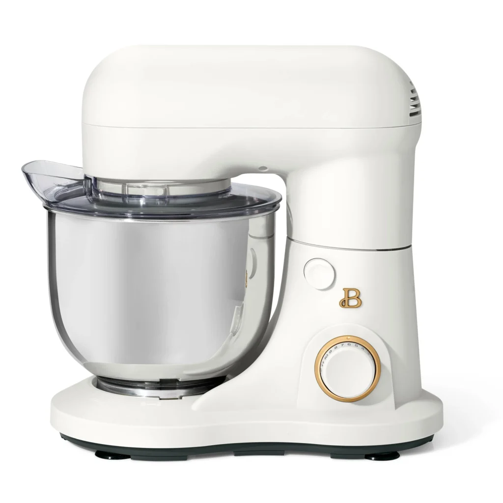 Beautiful 3.5 QT Stand Mixer – Compact Buttercream Style β close-up detail of design and finish