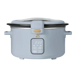 Beautiful 4 0 QT Prog Slow Cooker with Hinger Lid Tomato Red by Drew Barrymore 3