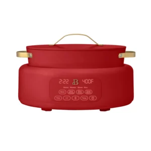 Beautiful 4 0 QT Prog Slow Cooker with Hinger Lid Tomato Red by Drew Barrymore 4