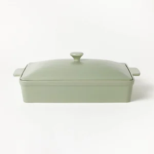 Beautiful 9 Stoneware Pie Dish Porcini Taupe by Drew Barrymore