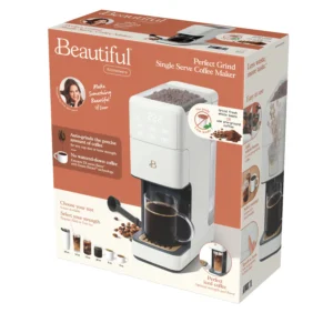 Beautiful Perfect Grind Programmable Single Serve Coffee Maker White Icing by Drew Barrymore
