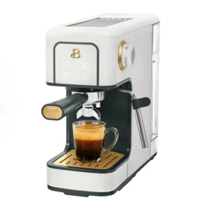 Beautiful Slim Espresso Maker with 20 Bar Pressure Black Sesame by Drew Barrymore