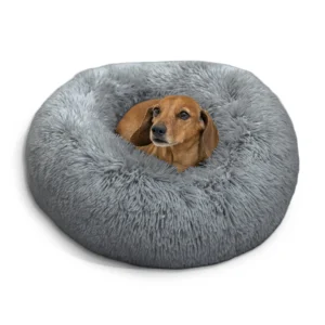 Best Friends by Sheri Original Calming Donut Shag Cuddler 30×30 Taupe