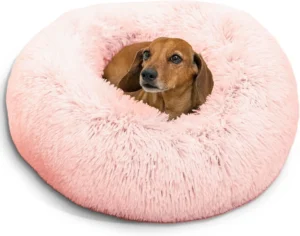 Best Friends by Sheri Original Calming Donut Shag Cuddler 30×30 Taupe