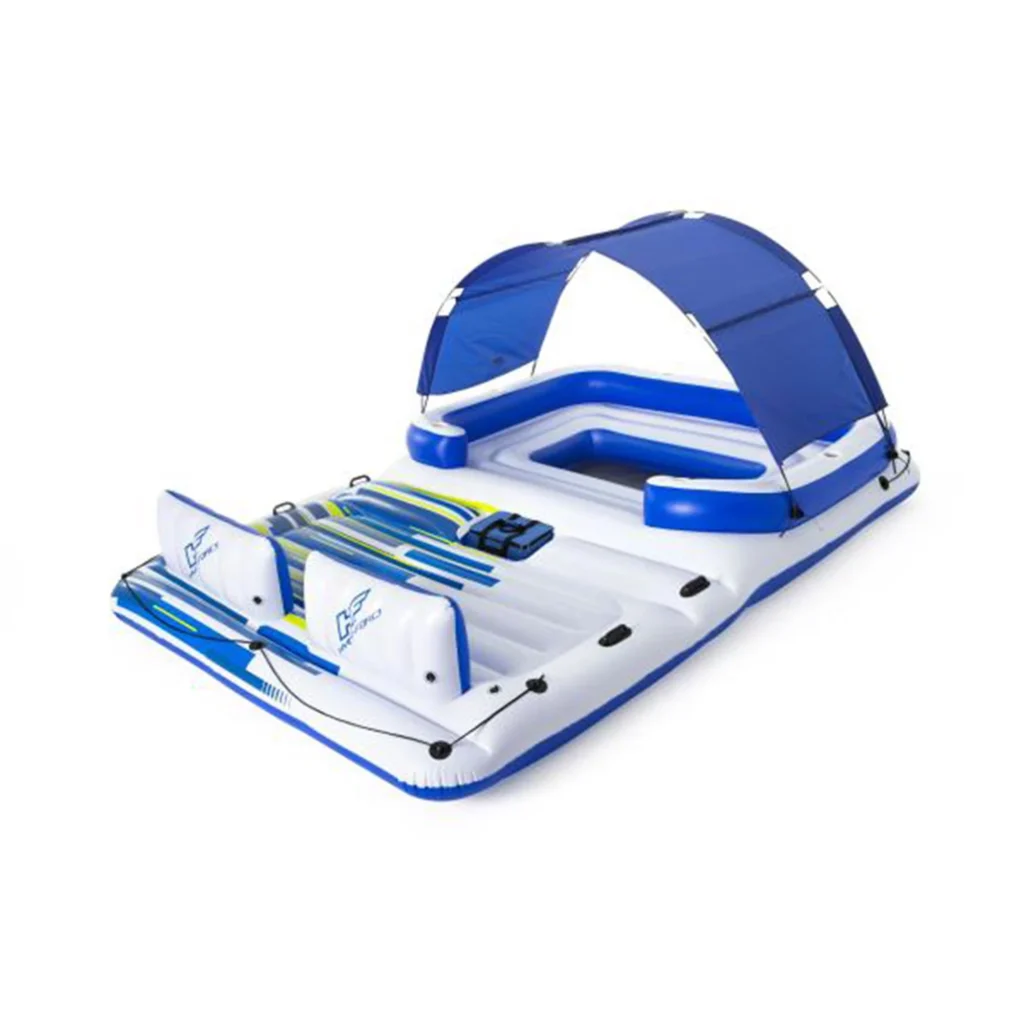 Bestway Tropical Breeze 6-Person Island Float – Sun Shade Canopy — close-up detail of design and finish