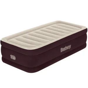 Bestway Maroon Tritech Airbed Queen 20 with Built in AC Pump
